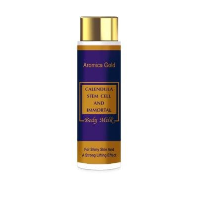 Lapte de corp AROMICA GOLD cu gălbenele și celule stem nemuritoare 100 ml